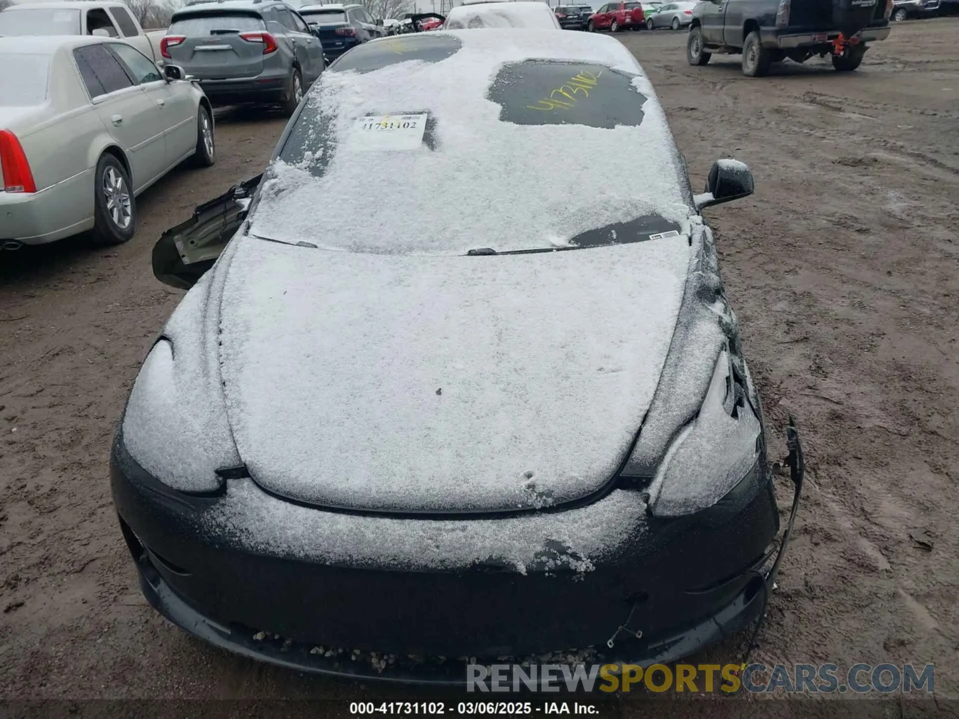 20 fotografías del automóvil dañado 5YJ3E1EB6MF981246 TESLA MODEL 3 2021