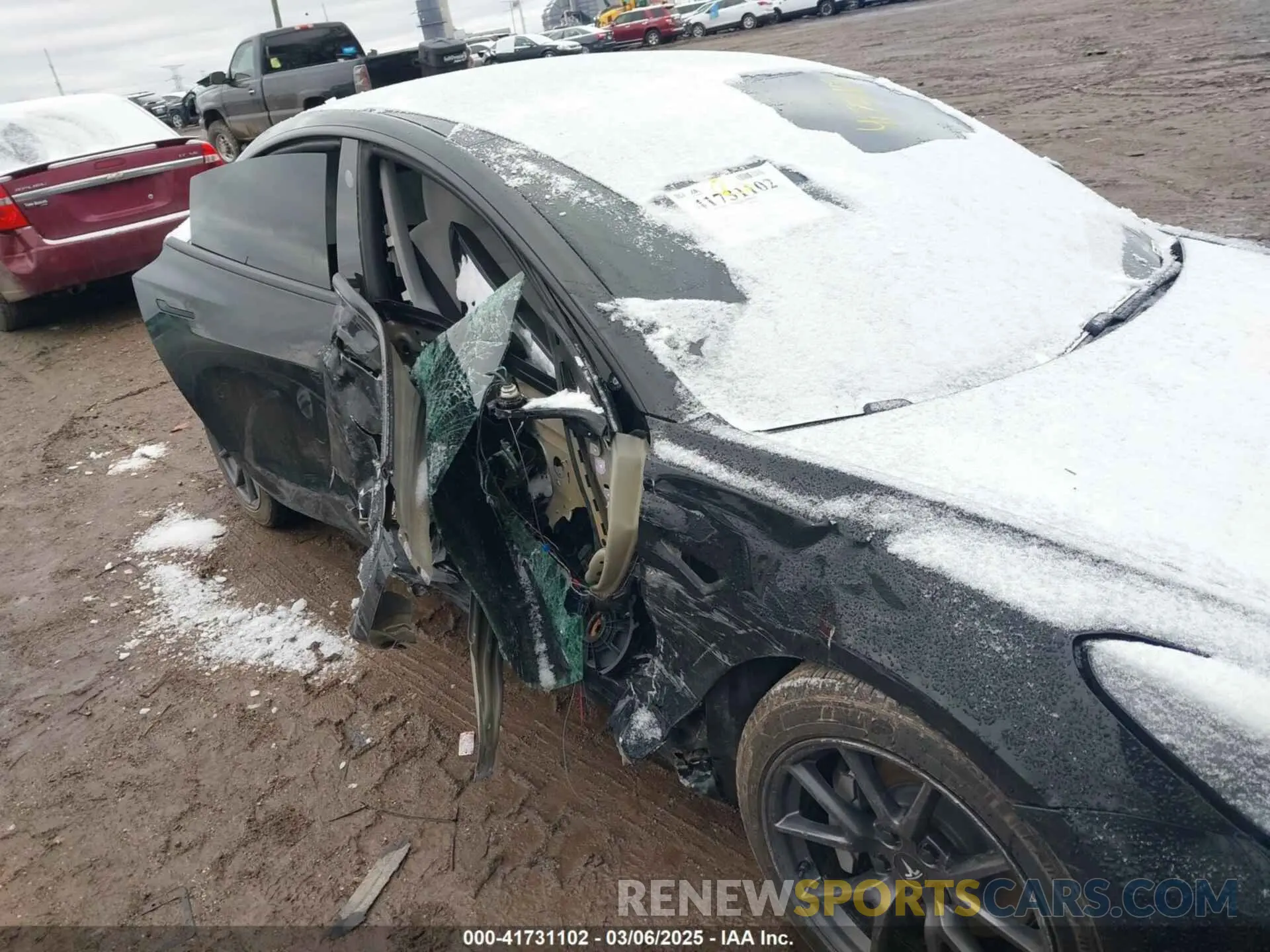 6 fotografías del automóvil dañado 5YJ3E1EB6MF981246 TESLA MODEL 3 2021