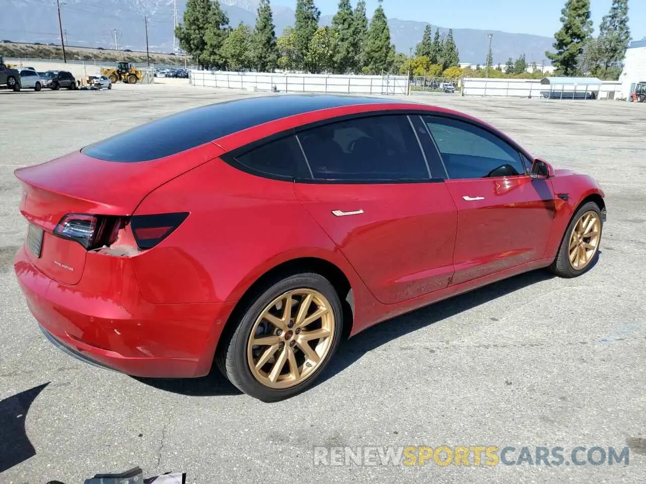 3 fotografías del automóvil dañado 5YJ3E1EB7MF002169 TESLA MODEL 3 2021