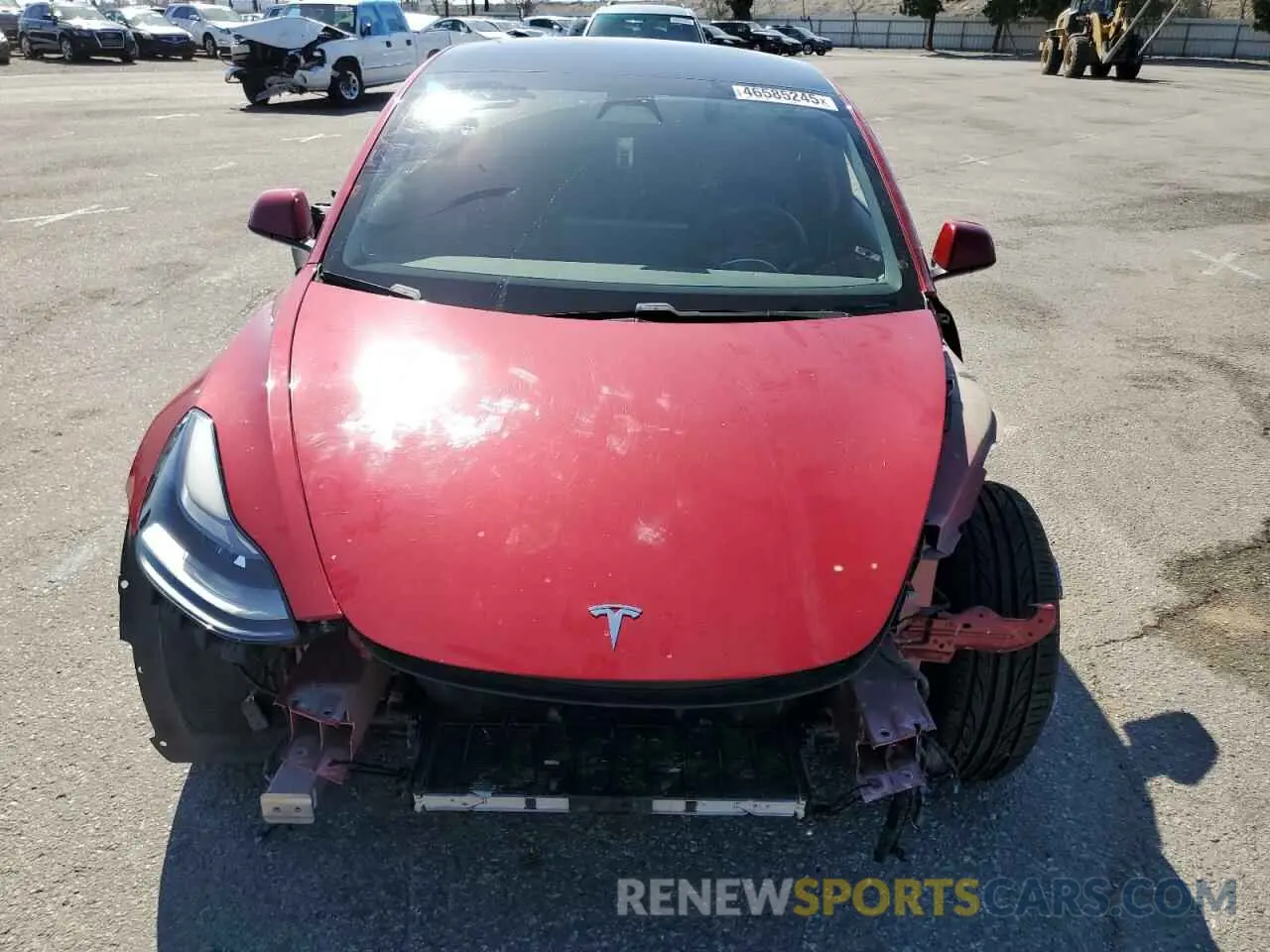 5 fotografías del automóvil dañado 5YJ3E1EB7MF002169 TESLA MODEL 3 2021