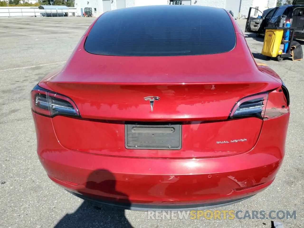 6 fotografías del automóvil dañado 5YJ3E1EB7MF002169 TESLA MODEL 3 2021