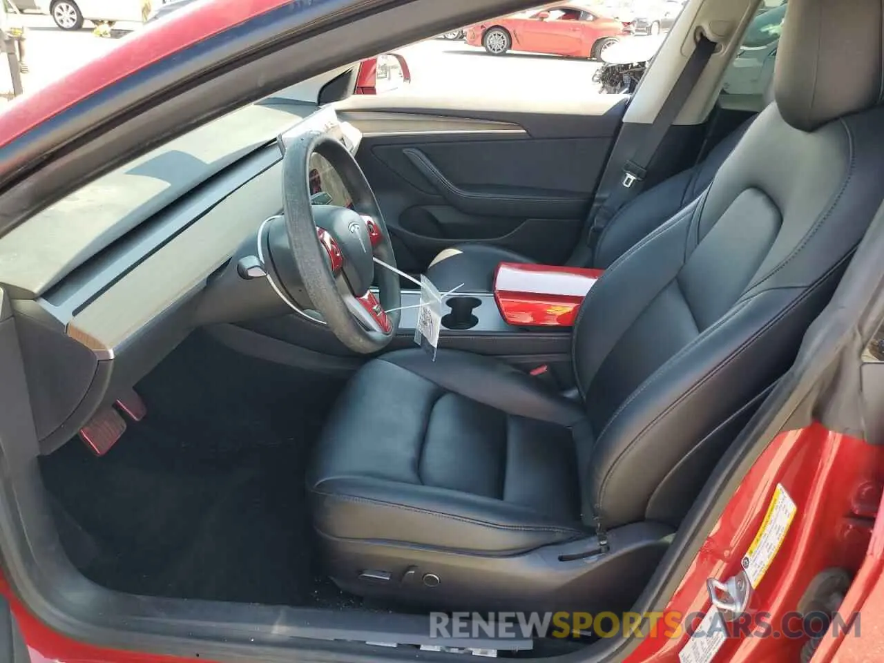 7 fotografías del automóvil dañado 5YJ3E1EB7MF002169 TESLA MODEL 3 2021