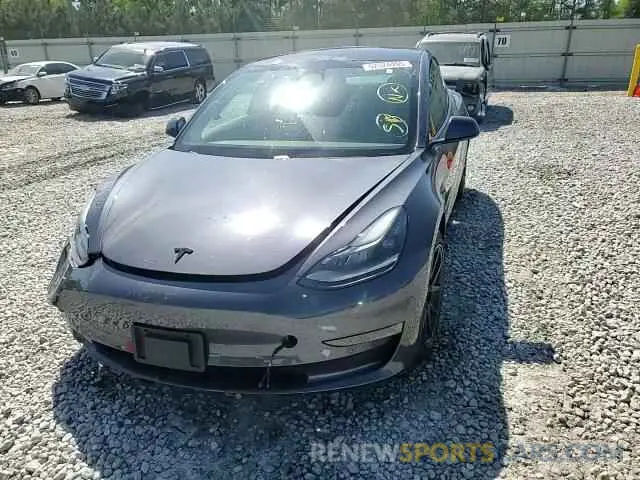 13 fotografías del automóvil dañado 5YJ3E1EB7MF014824 TESLA MODEL 3 2021