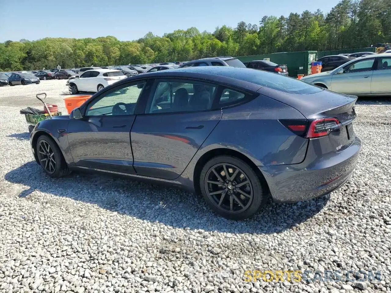 2 fotografías del automóvil dañado 5YJ3E1EB7MF014824 TESLA MODEL 3 2021