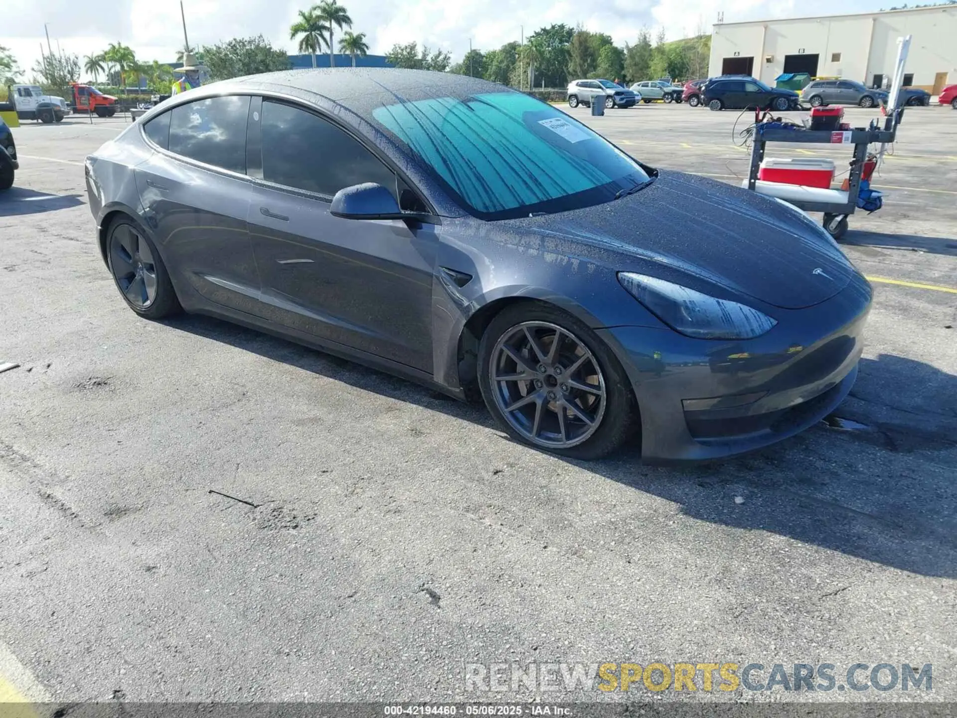 1 fotografías del automóvil dañado 5YJ3E1EB7MF030117 TESLA MODEL 3 2021