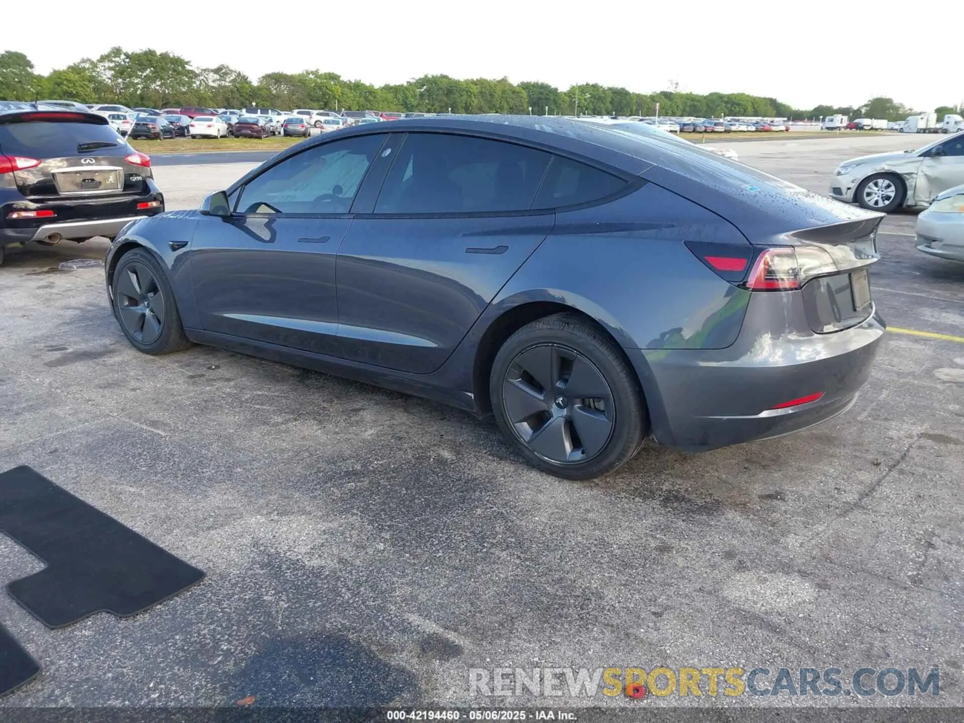 3 fotografías del automóvil dañado 5YJ3E1EB7MF030117 TESLA MODEL 3 2021