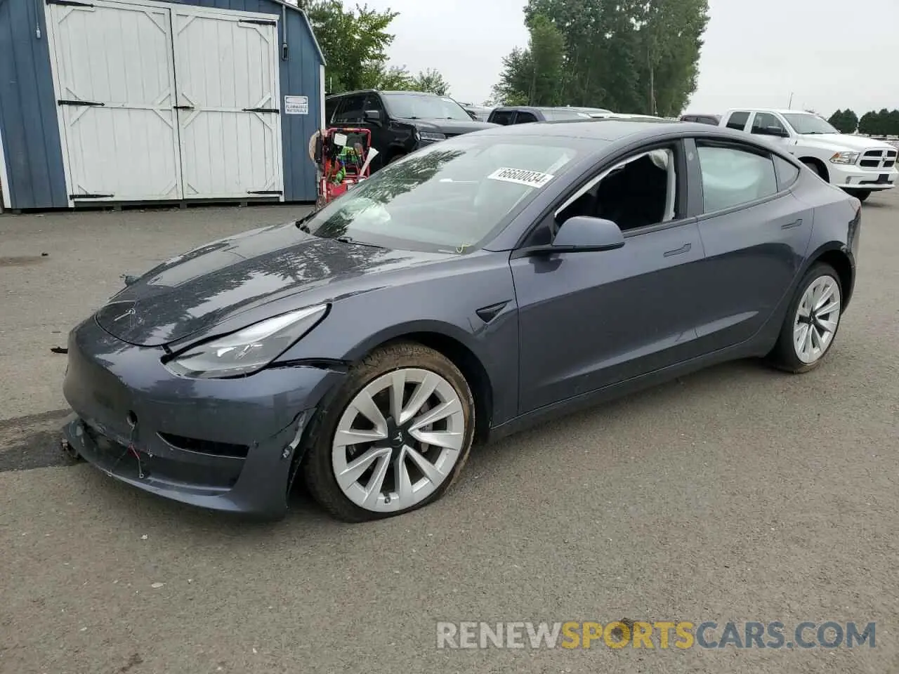 1 fotografías del automóvil dañado 5YJ3E1EB7MF031459 TESLA MODEL 3 2021