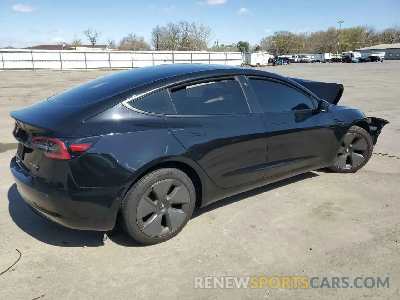 3 fotografías del automóvil dañado 5YJ3E1EB7MF035544 TESLA MODEL 3 2021