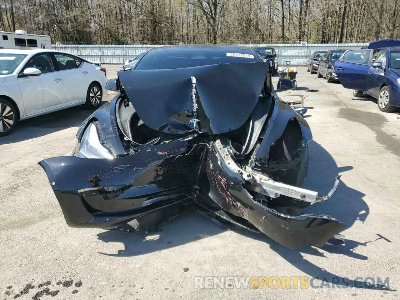 5 fotografías del automóvil dañado 5YJ3E1EB7MF035544 TESLA MODEL 3 2021