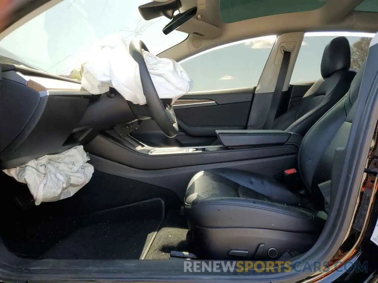 7 fotografías del automóvil dañado 5YJ3E1EB7MF035544 TESLA MODEL 3 2021