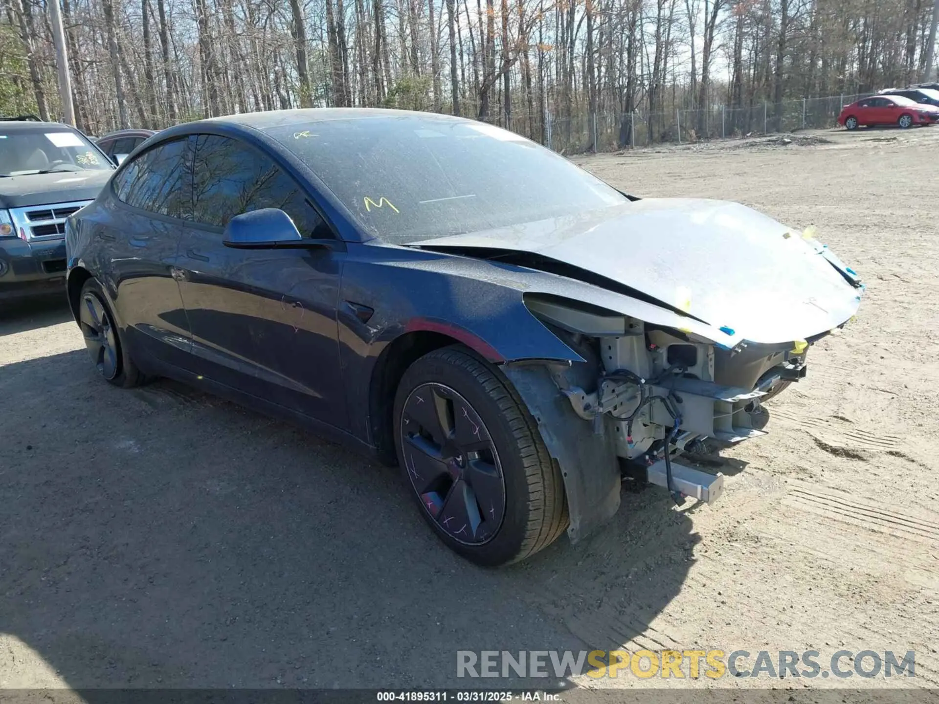 1 fotografías del automóvil dañado 5YJ3E1EB7MF050917 TESLA MODEL 3 2021