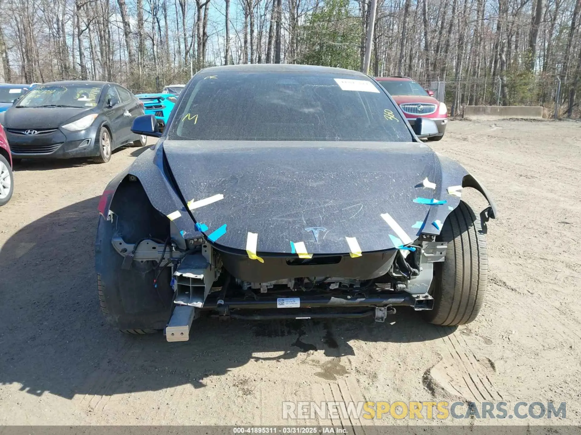 12 fotografías del automóvil dañado 5YJ3E1EB7MF050917 TESLA MODEL 3 2021