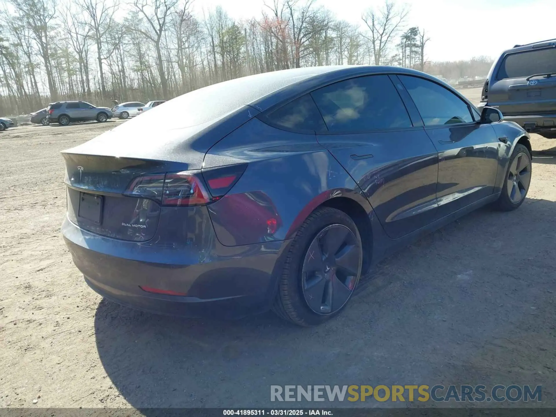 4 fotografías del automóvil dañado 5YJ3E1EB7MF050917 TESLA MODEL 3 2021