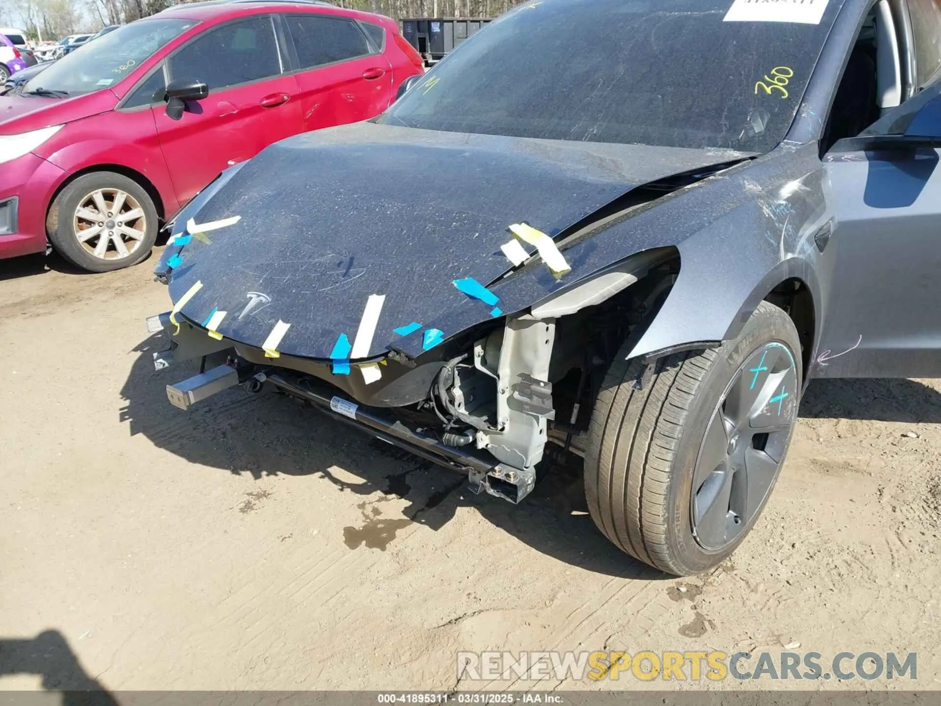 6 fotografías del automóvil dañado 5YJ3E1EB7MF050917 TESLA MODEL 3 2021