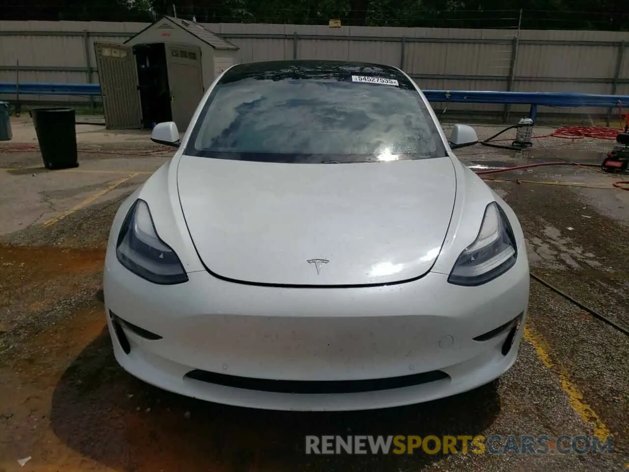 5 fotografías del automóvil dañado 5YJ3E1EB7MF055714 TESLA MODEL 3 2021