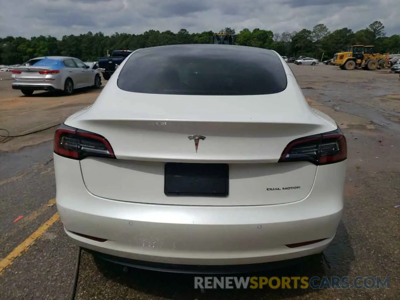 6 fotografías del automóvil dañado 5YJ3E1EB7MF055714 TESLA MODEL 3 2021