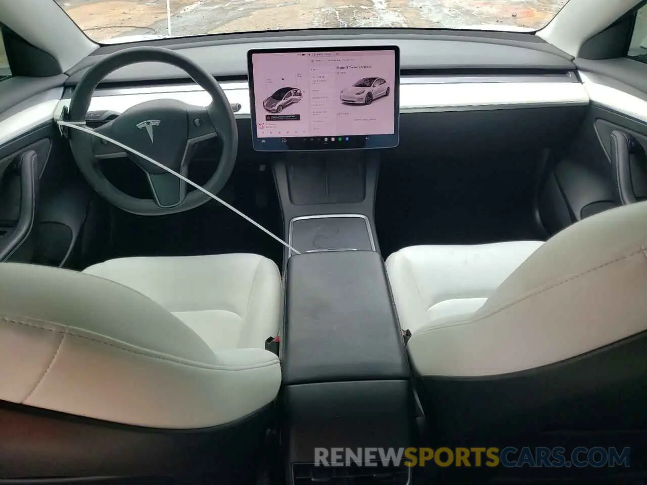 8 fotografías del automóvil dañado 5YJ3E1EB7MF055714 TESLA MODEL 3 2021