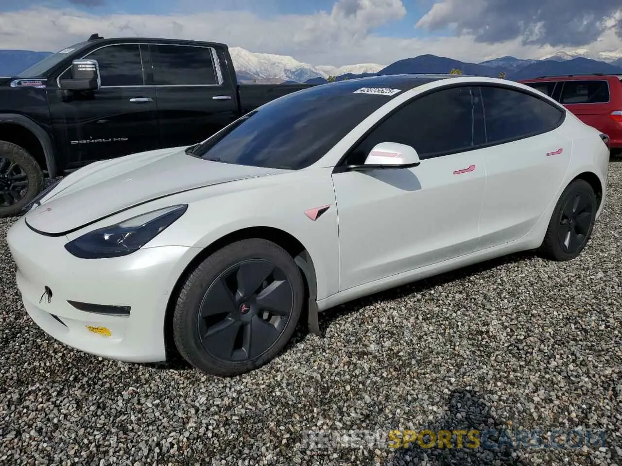1 fotografías del automóvil dañado 5YJ3E1EB7MF060329 TESLA MODEL 3 2021
