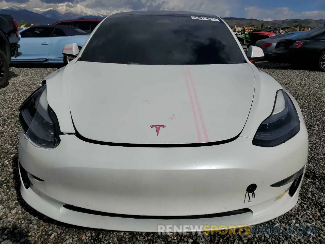 5 fotografías del automóvil dañado 5YJ3E1EB7MF060329 TESLA MODEL 3 2021
