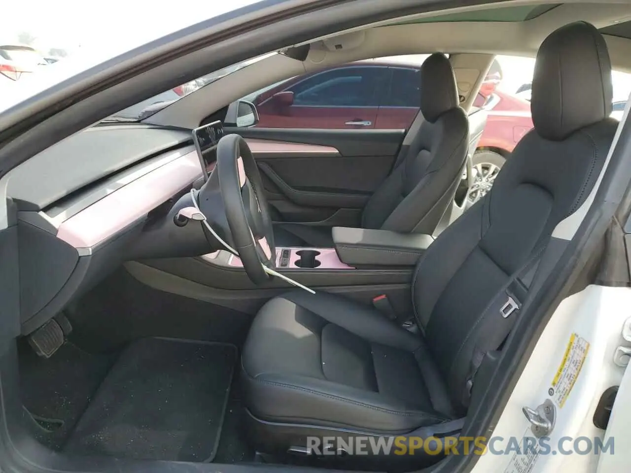 7 fotografías del automóvil dañado 5YJ3E1EB7MF060329 TESLA MODEL 3 2021