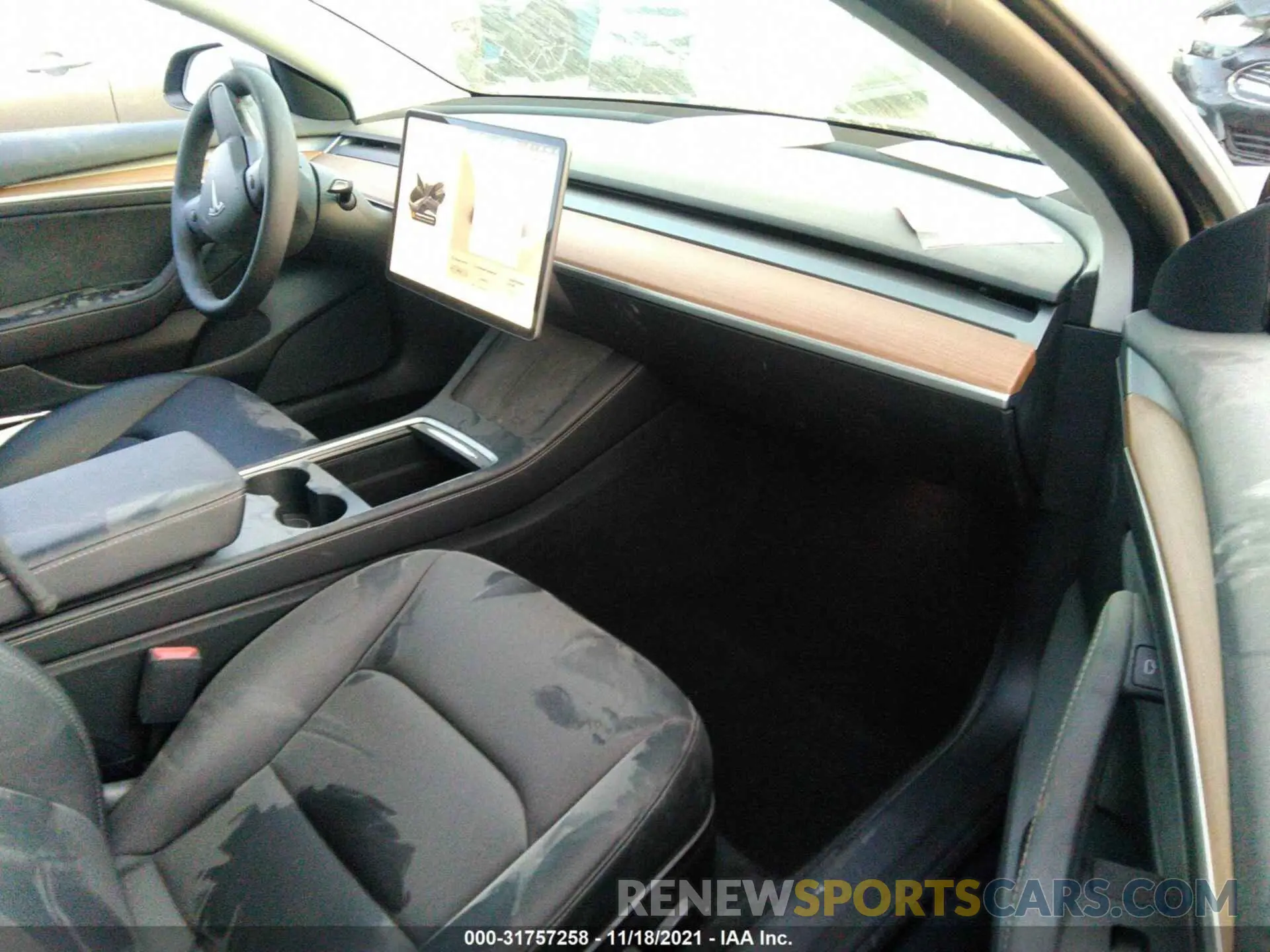 5 fotografías del automóvil dañado 5YJ3E1EB7MF067426 TESLA MODEL 3 2021