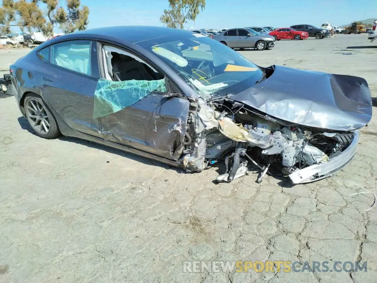 9 fotografías del automóvil dañado 5YJ3E1EB7MF071959 TESLA MODEL 3 2021