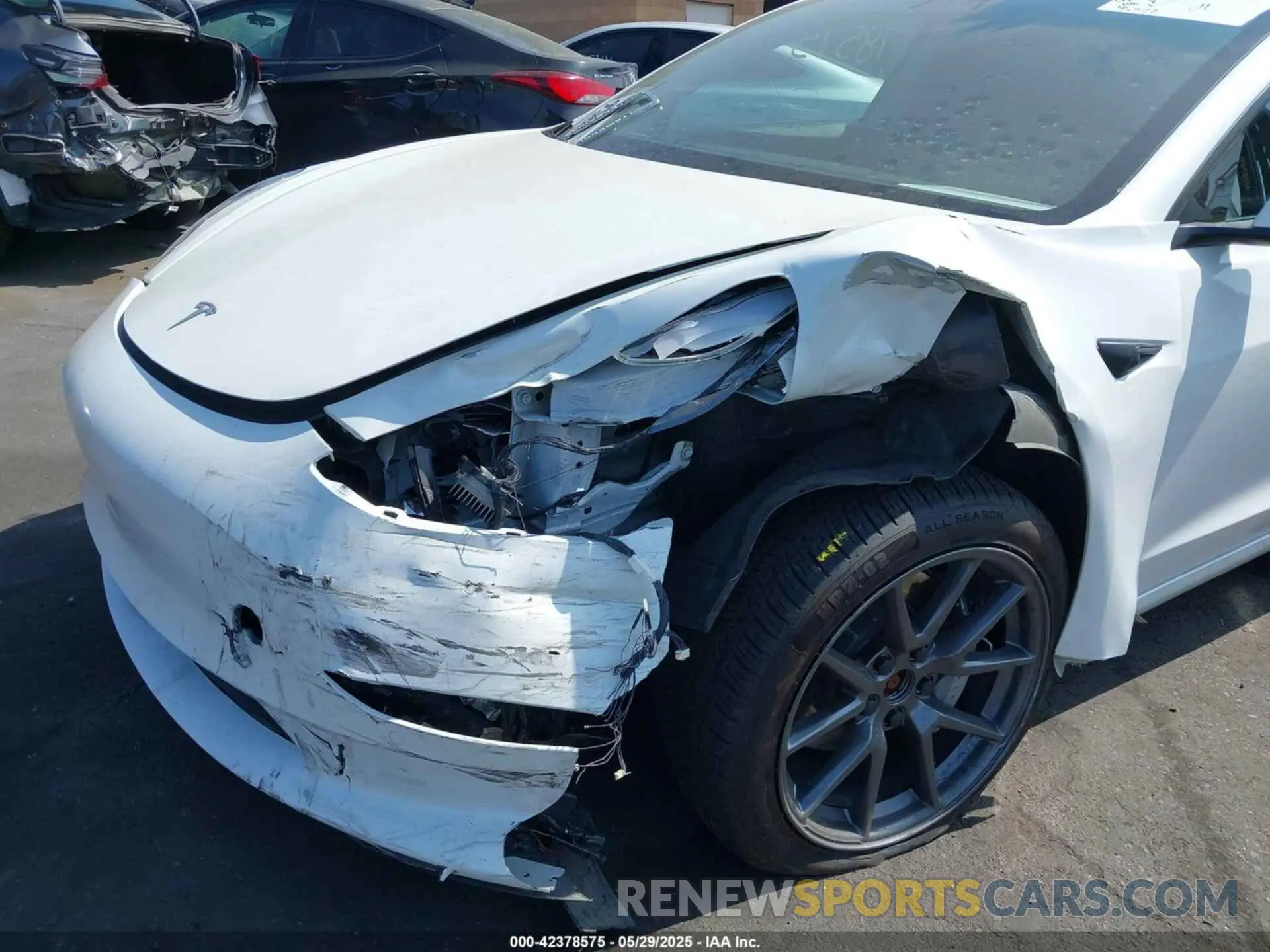 6 fotografías del automóvil dañado 5YJ3E1EB7MF072609 TESLA MODEL 3 2021