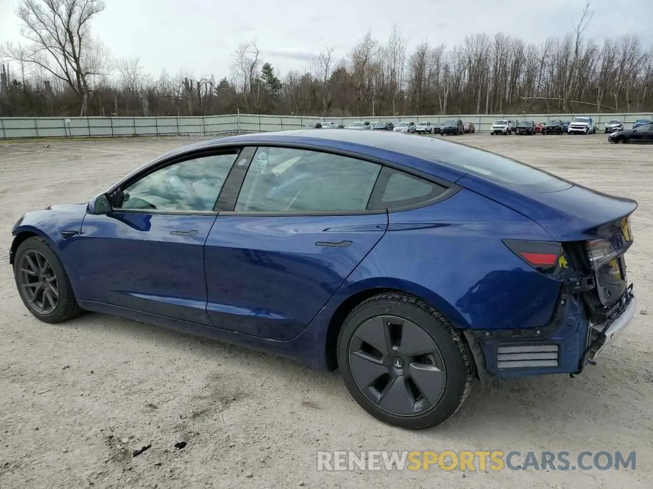 2 fotografías del automóvil dañado 5YJ3E1EB7MF853288 TESLA MODEL 3 2021