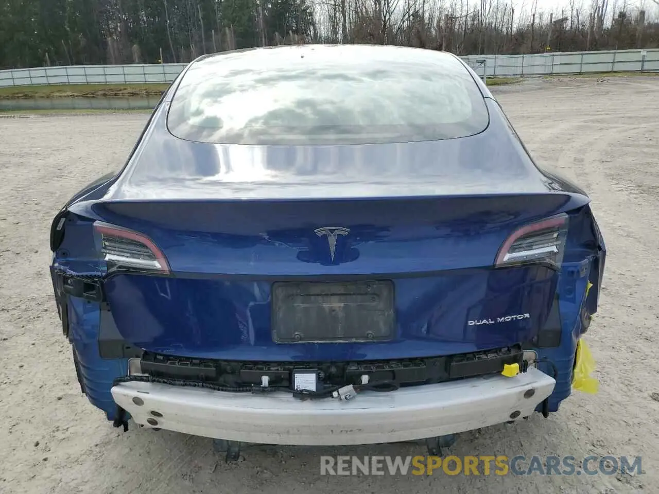 6 fotografías del automóvil dañado 5YJ3E1EB7MF853288 TESLA MODEL 3 2021