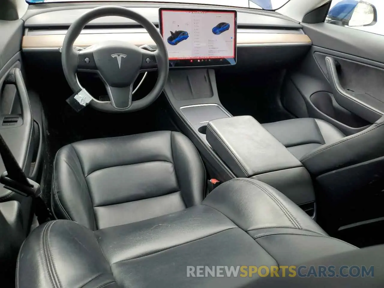 8 fotografías del automóvil dañado 5YJ3E1EB7MF853288 TESLA MODEL 3 2021