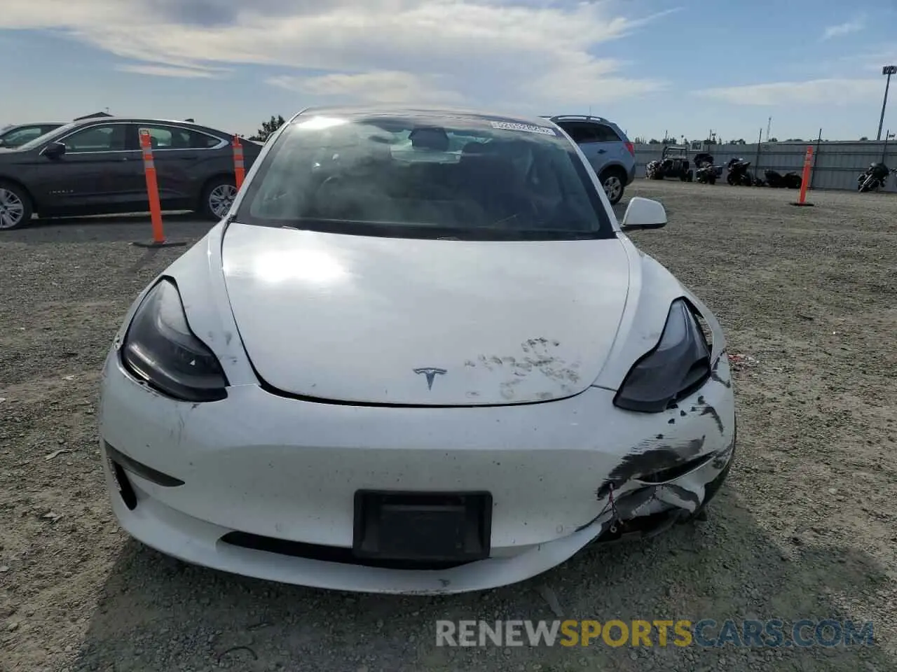 5 fotografías del automóvil dañado 5YJ3E1EB7MF874304 TESLA MODEL 3 2021