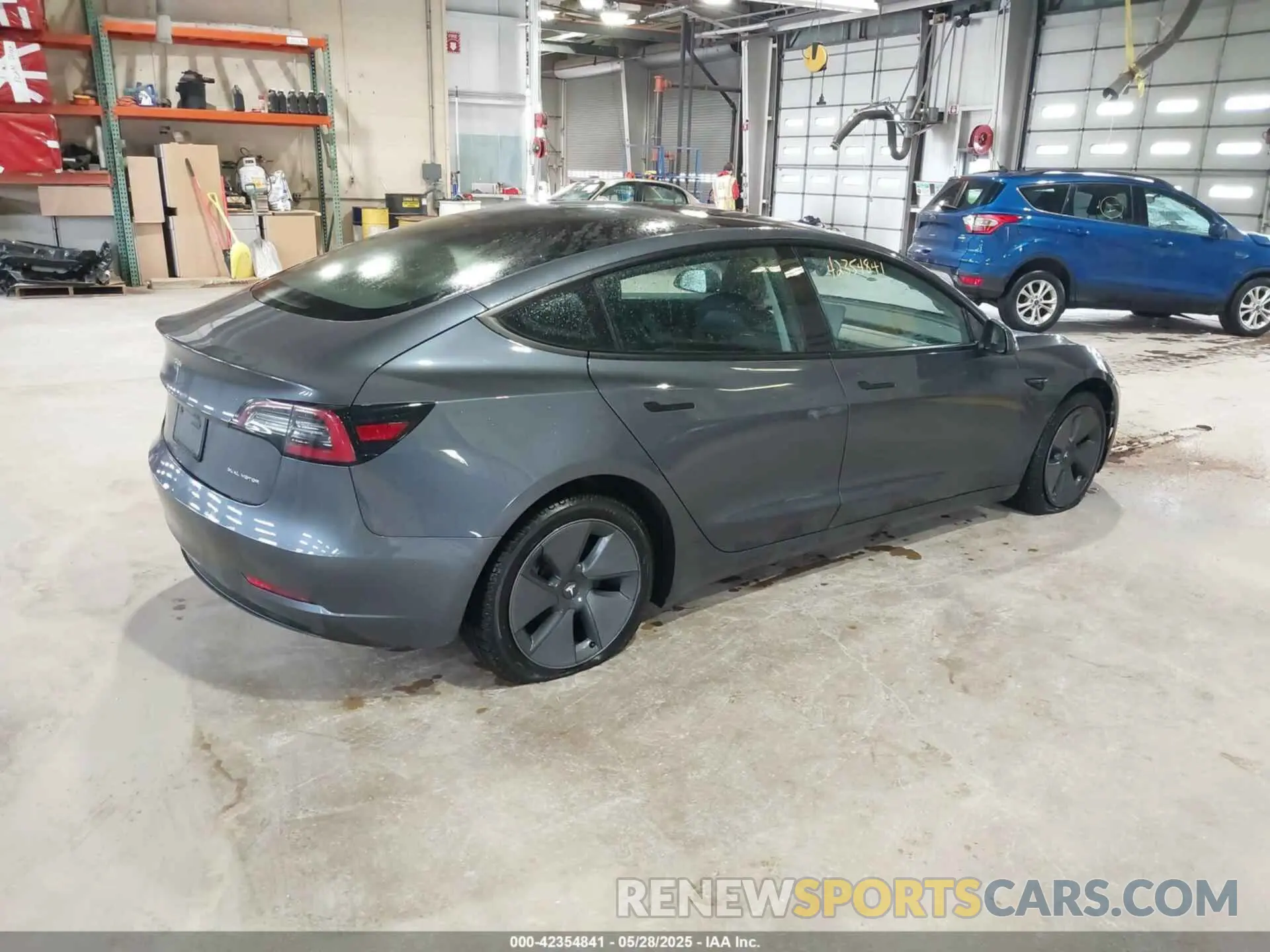 4 fotografías del automóvil dañado 5YJ3E1EB7MF927938 TESLA MODEL 3 2021