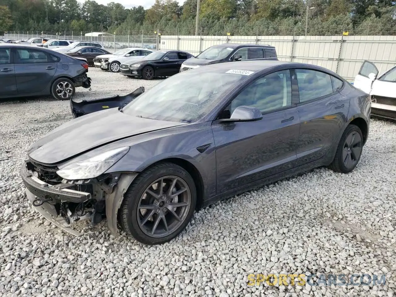 1 fotografías del automóvil dañado 5YJ3E1EB7MF973866 TESLA MODEL 3 2021