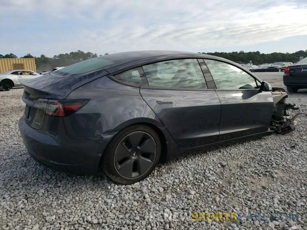 3 fotografías del automóvil dañado 5YJ3E1EB7MF973866 TESLA MODEL 3 2021