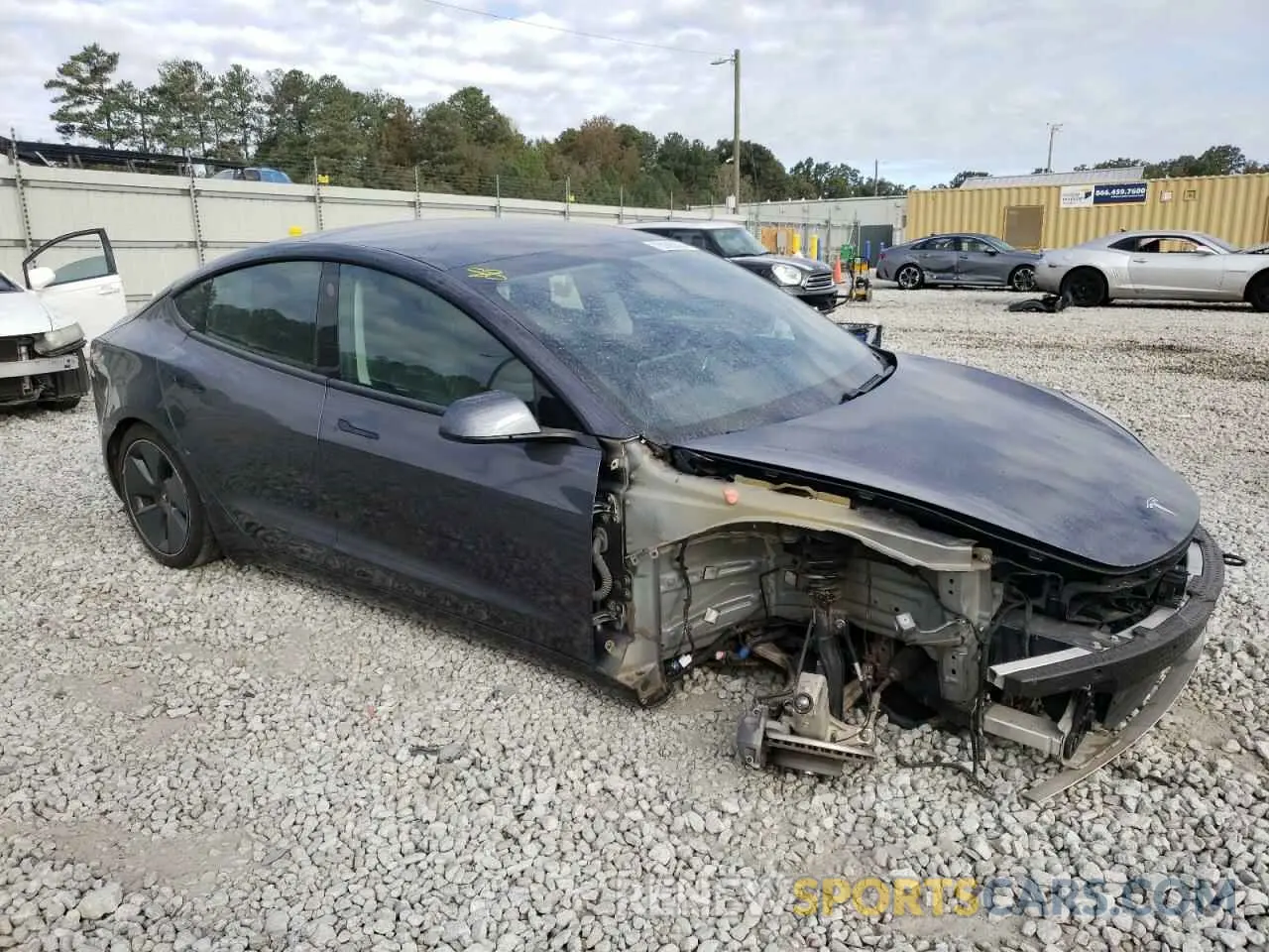 4 fotografías del automóvil dañado 5YJ3E1EB7MF973866 TESLA MODEL 3 2021