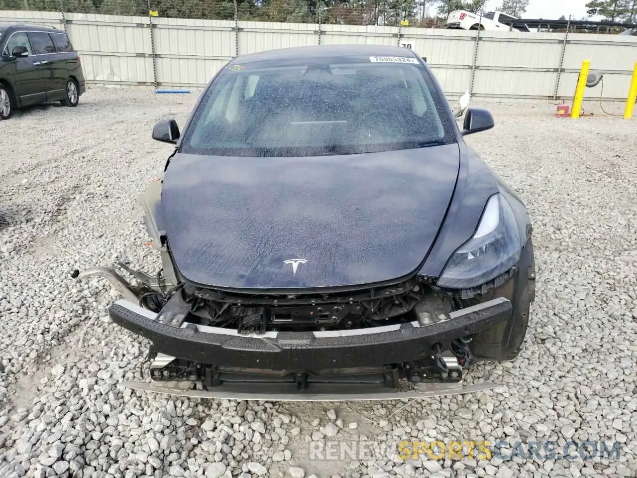 5 fotografías del automóvil dañado 5YJ3E1EB7MF973866 TESLA MODEL 3 2021