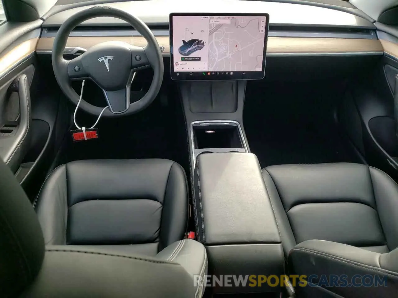 8 fotografías del automóvil dañado 5YJ3E1EB7MF973866 TESLA MODEL 3 2021