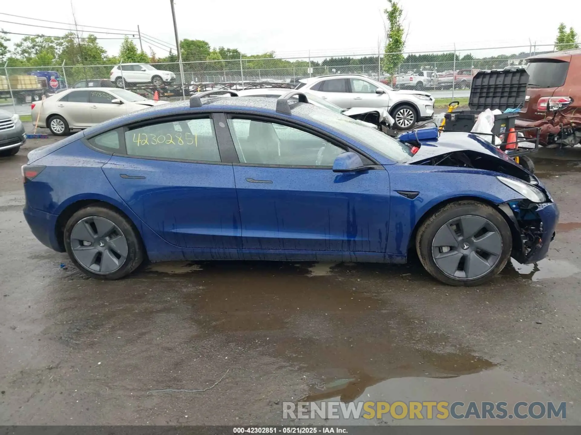 13 fotografías del automóvil dañado 5YJ3E1EB7MF979876 TESLA MODEL 3 2021