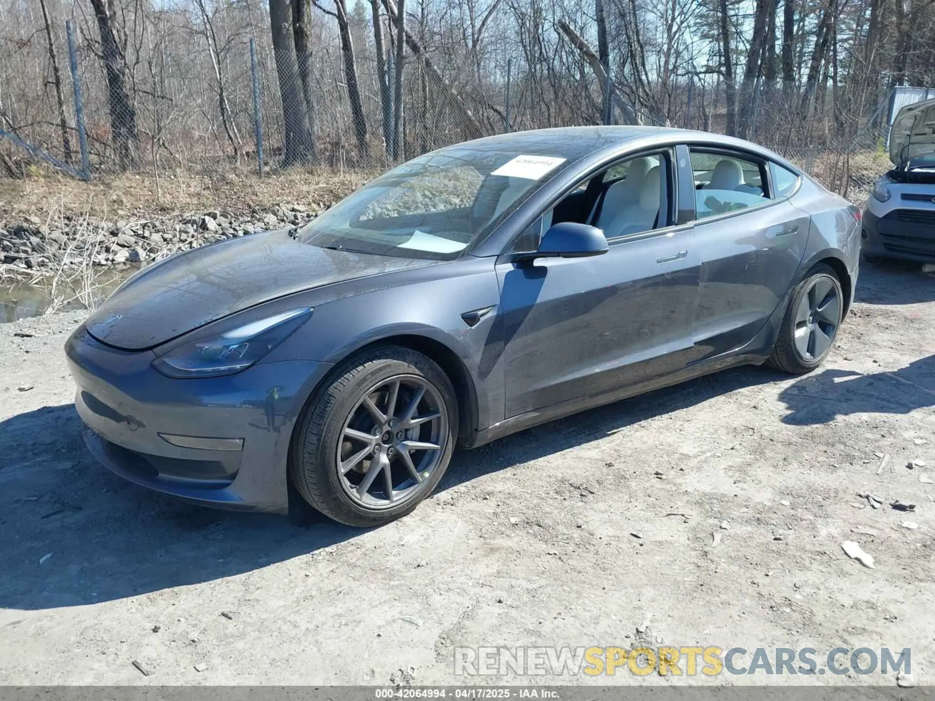 2 fotografías del automóvil dañado 5YJ3E1EB7MF981272 TESLA MODEL 3 2021