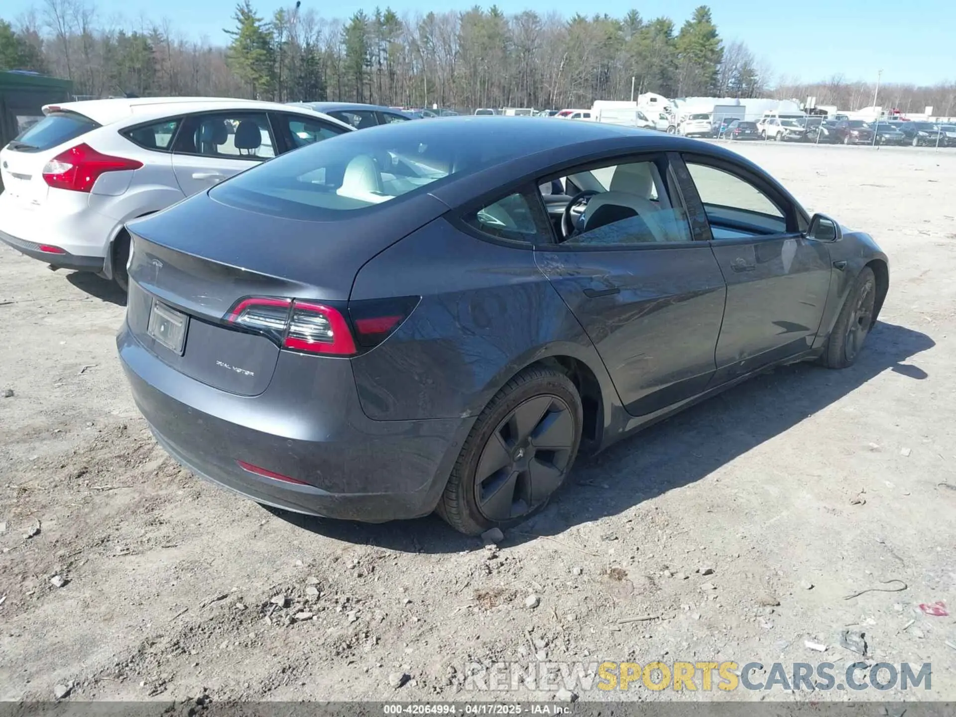 4 fotografías del automóvil dañado 5YJ3E1EB7MF981272 TESLA MODEL 3 2021