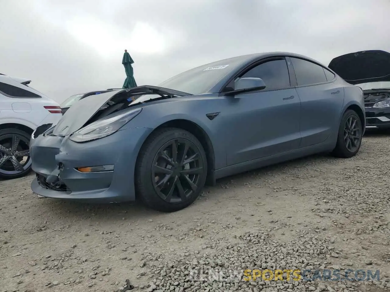 1 fotografías del automóvil dañado 5YJ3E1EB8MF006859 TESLA MODEL 3 2021