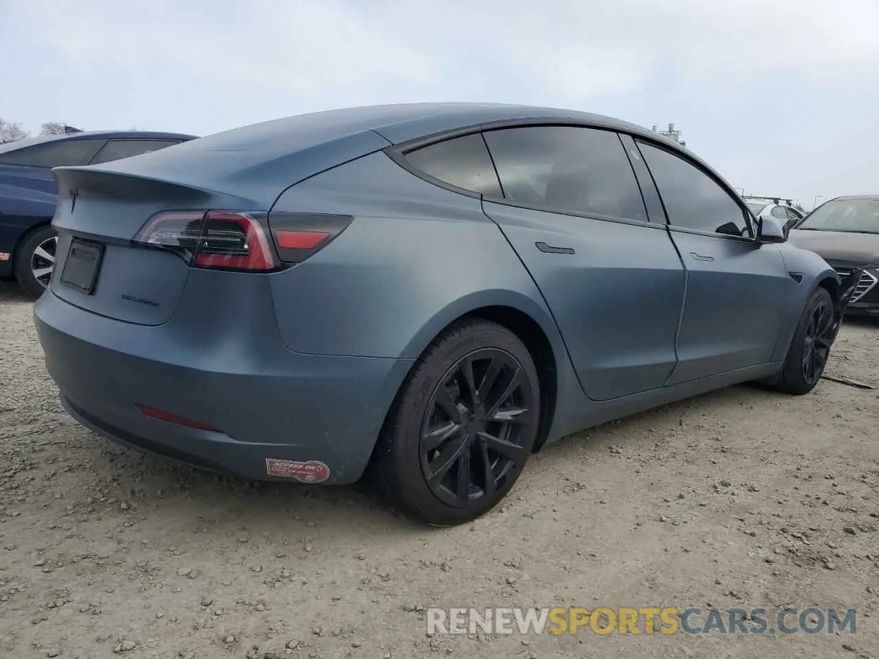 3 fotografías del automóvil dañado 5YJ3E1EB8MF006859 TESLA MODEL 3 2021
