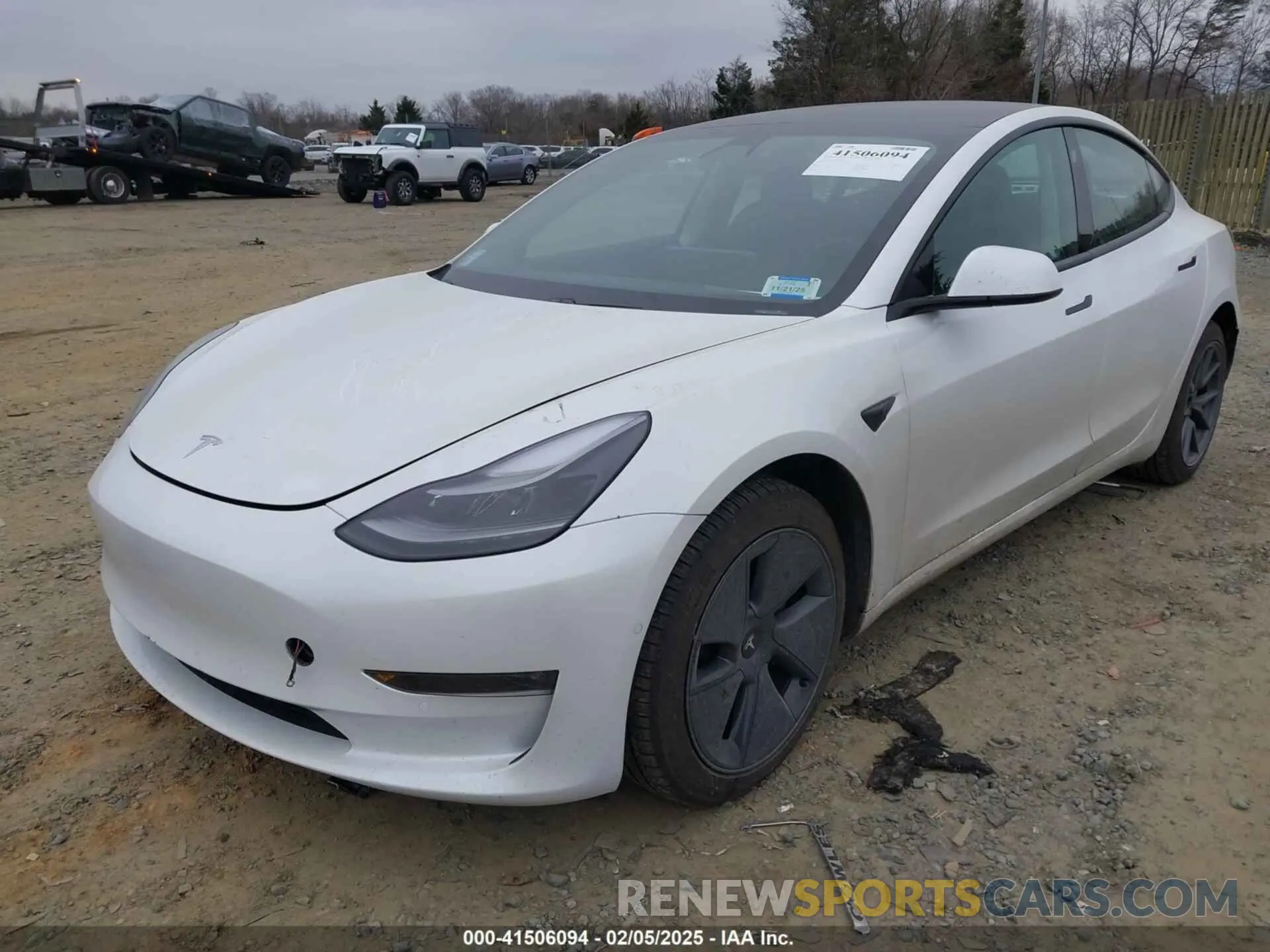 2 fotografías del automóvil dañado 5YJ3E1EB8MF019367 TESLA MODEL 3 2021