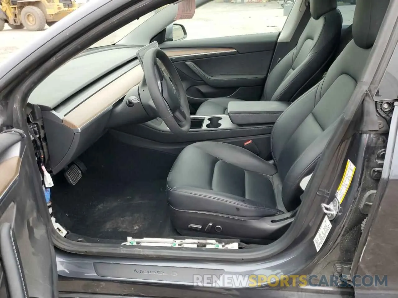 7 fotografías del automóvil dañado 5YJ3E1EB8MF044267 TESLA MODEL 3 2021