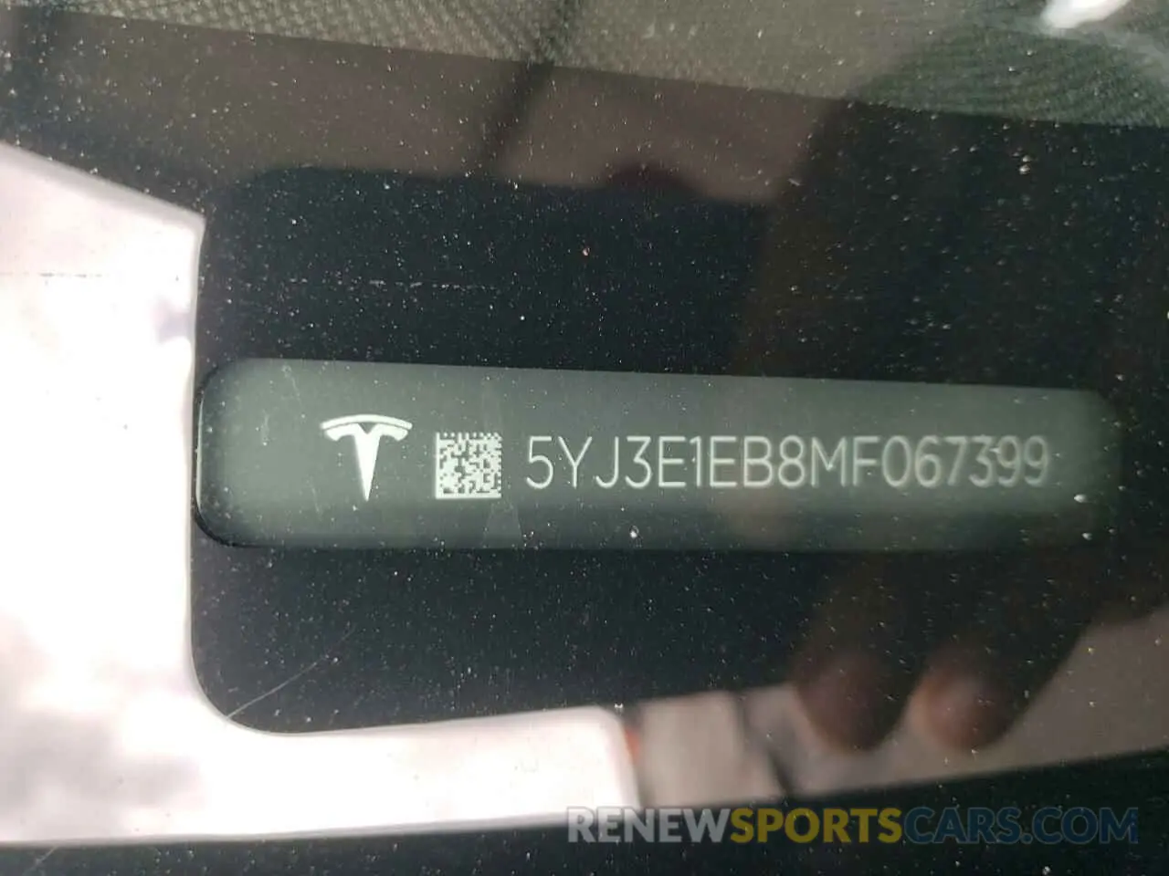 12 fotografías del automóvil dañado 5YJ3E1EB8MF067399 TESLA MODEL 3 2021