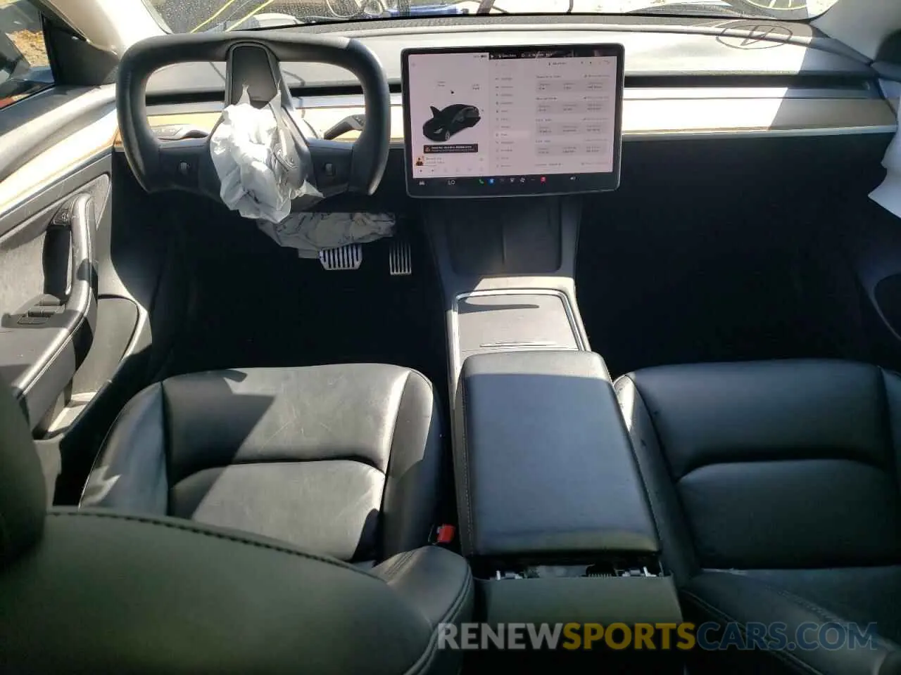 8 fotografías del automóvil dañado 5YJ3E1EB8MF067399 TESLA MODEL 3 2021