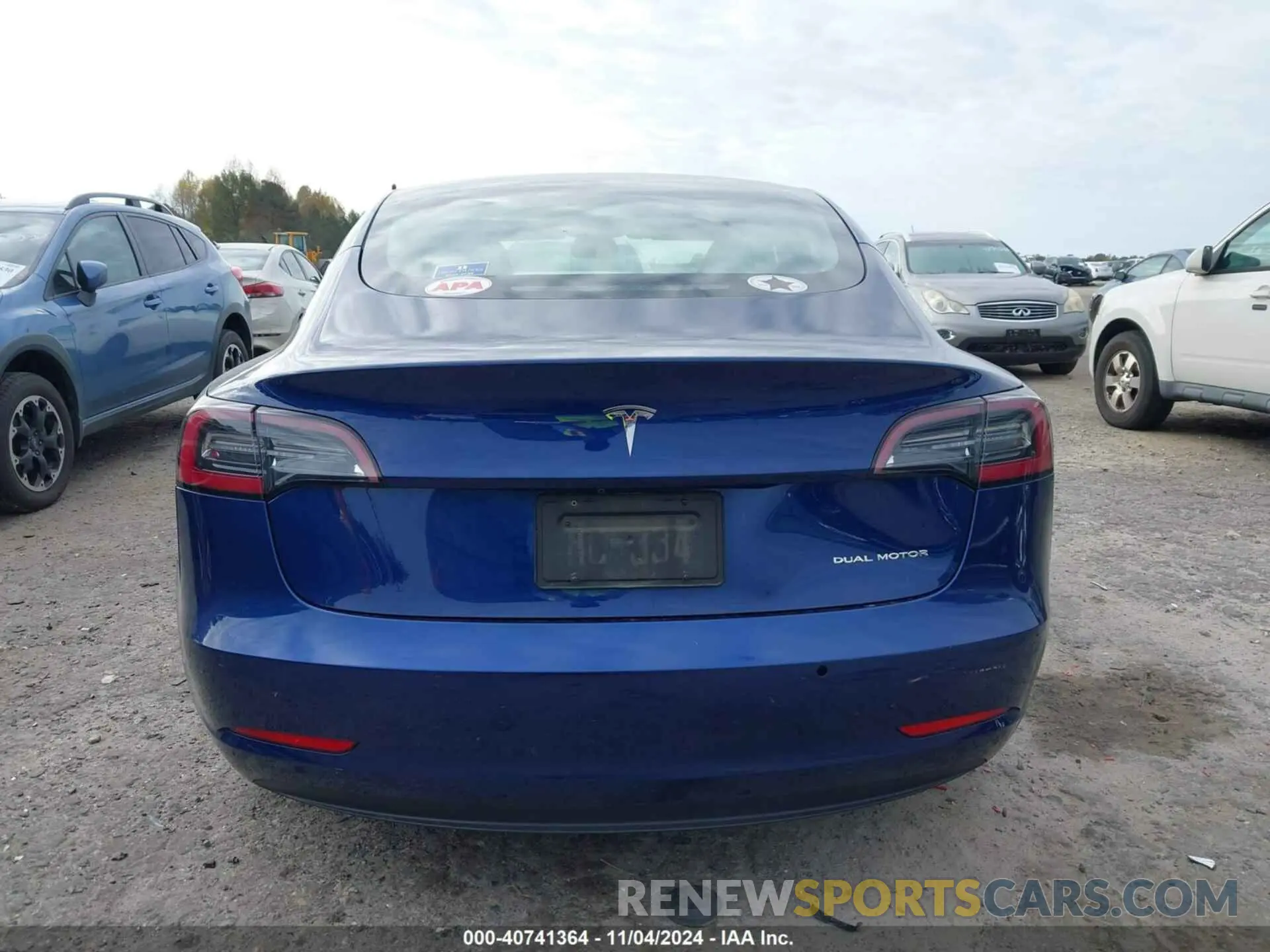 16 fotografías del automóvil dañado 5YJ3E1EB8MF079505 TESLA MODEL 3 2021