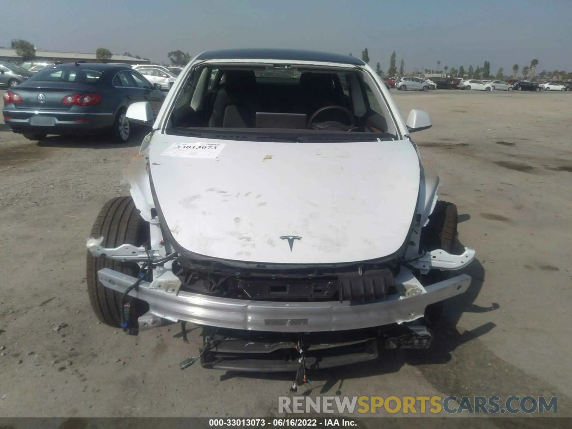 6 fotografías del automóvil dañado 5YJ3E1EB8MF085546 TESLA MODEL 3 2021