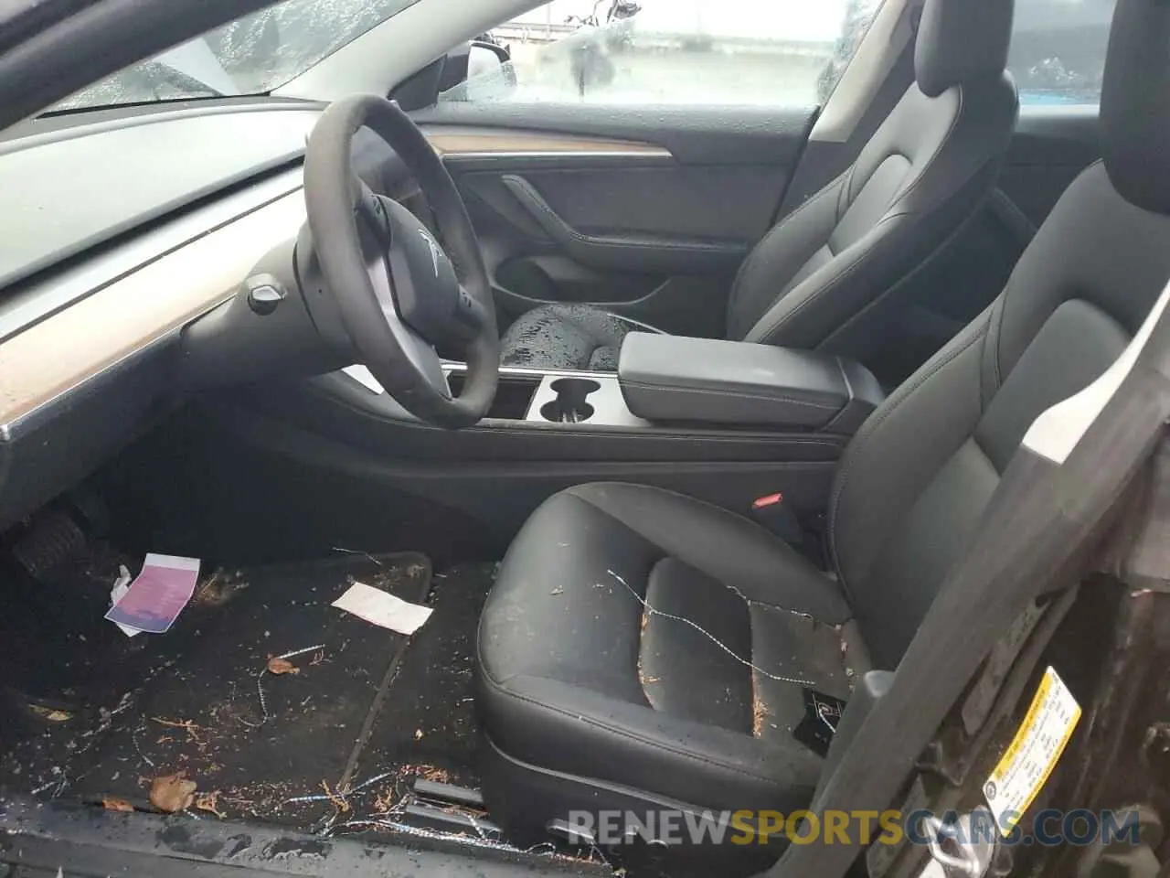 7 fotografías del automóvil dañado 5YJ3E1EB8MF101020 TESLA MODEL 3 2021