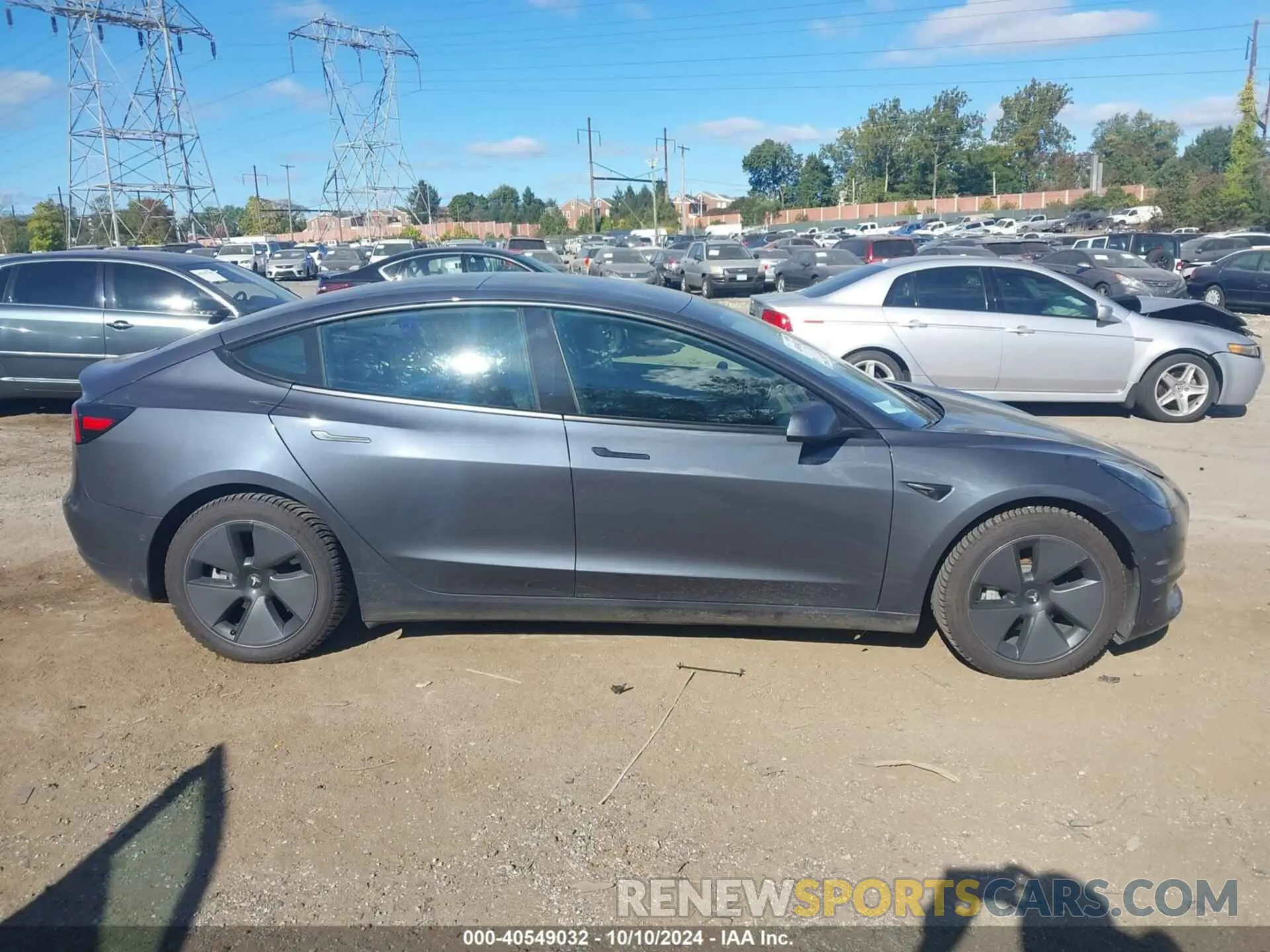 13 fotografías del automóvil dañado 5YJ3E1EB8MF847886 TESLA MODEL 3 2021